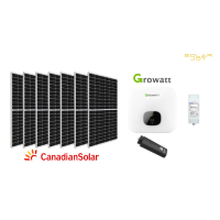 Sistem fotovoltaic 6kW Hibrid Monofazat, Invertor Growatt, Panouri Canadian Solar 550W